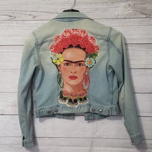 Frida Kahlo H&M Upcycle Denim Jacket